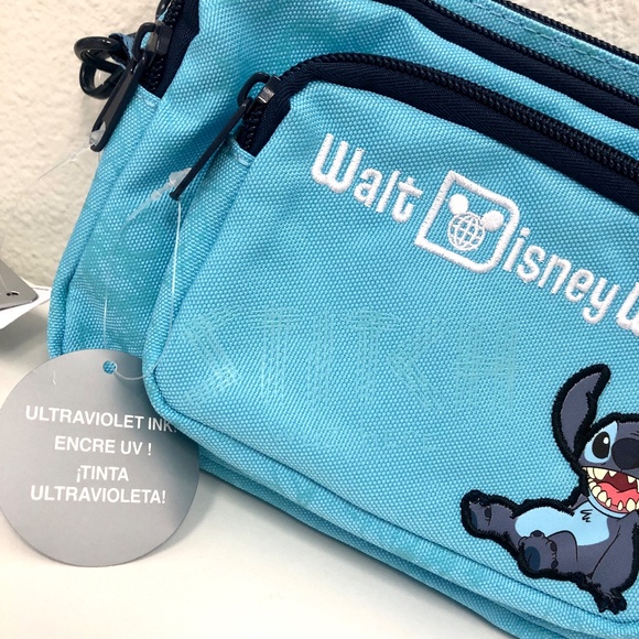 Walt Disney World Parks Stitch Fanny Pack Bag with Ultra Violet Ink - NEW - Picture 5 of 5